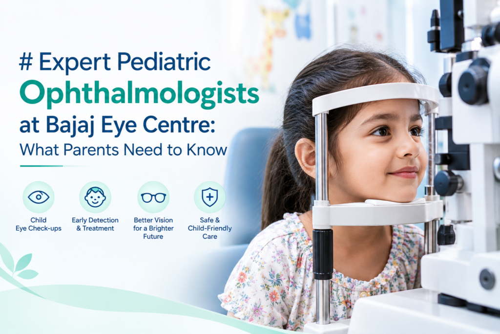 Expert Pediatric Ophthalmologists at Bajaj Eye Centre: What Parents Need to Know